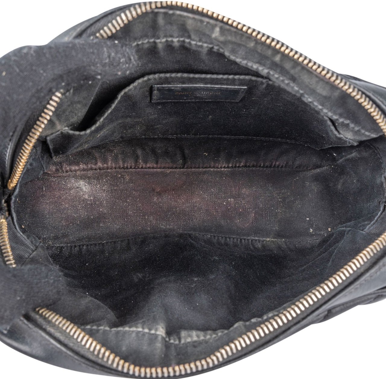 Saint Laurent Saint Laurent Quilted Leather Lou Camera Crossbody Bag Zwart