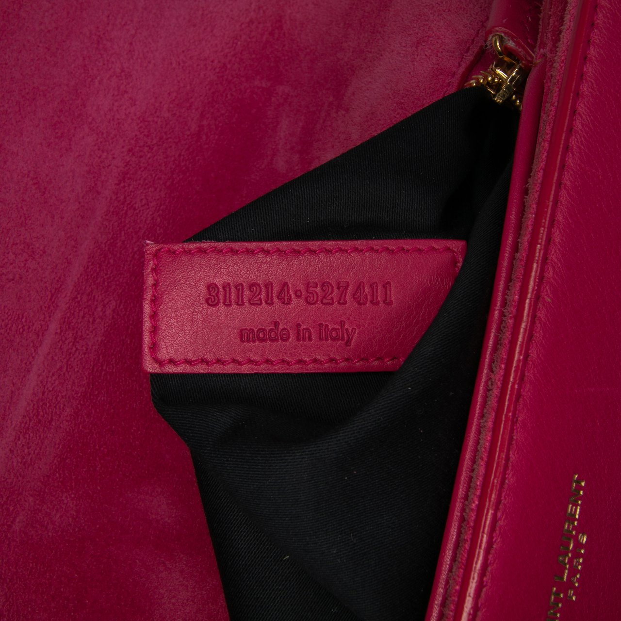 Saint Laurent Leather Chyc Y Ligne Crossbody Roze