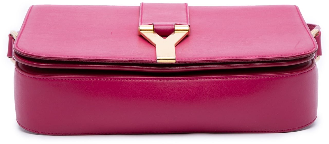 Saint Laurent Leather Chyc Y Ligne Crossbody Roze