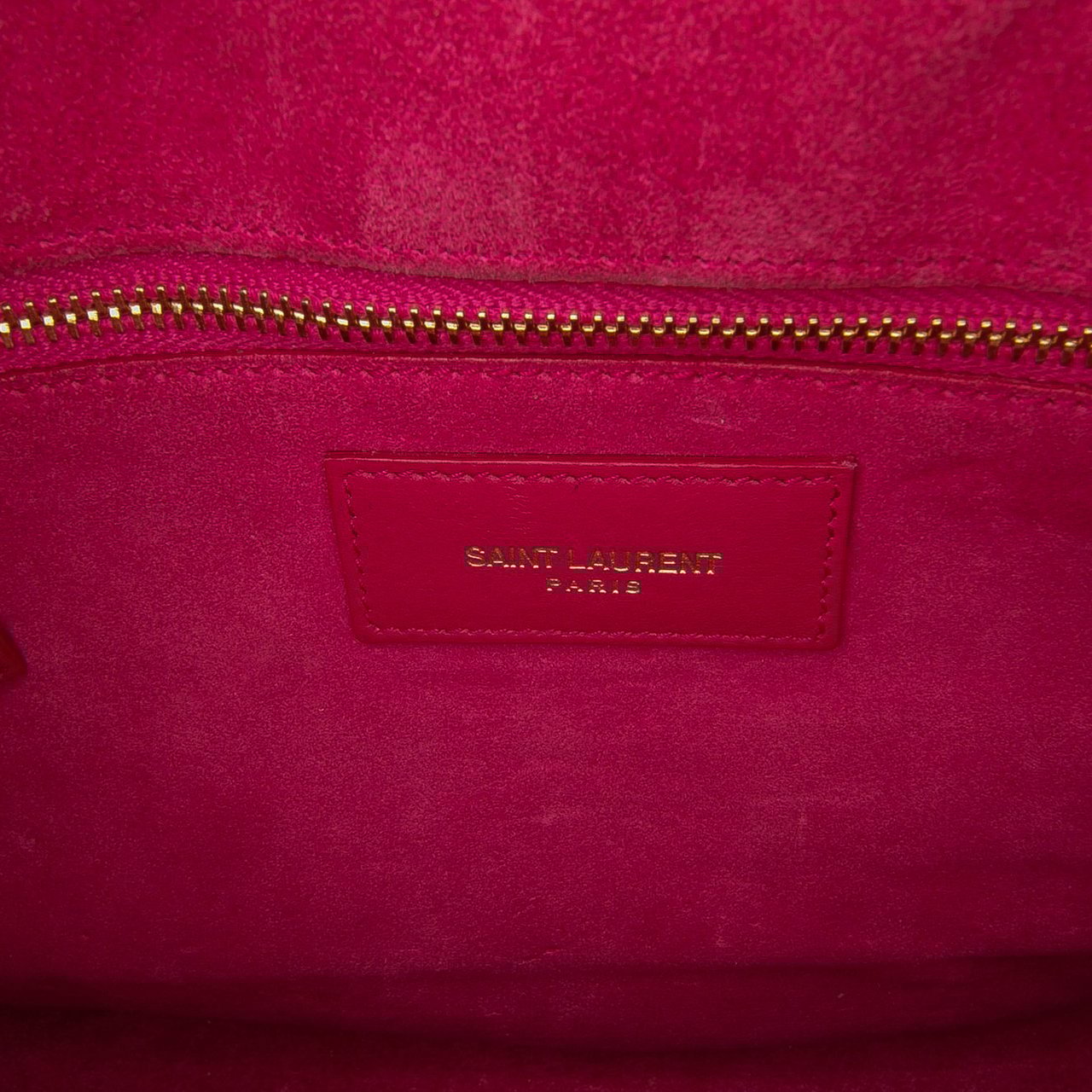 Saint Laurent Leather Chyc Y Ligne Crossbody Roze