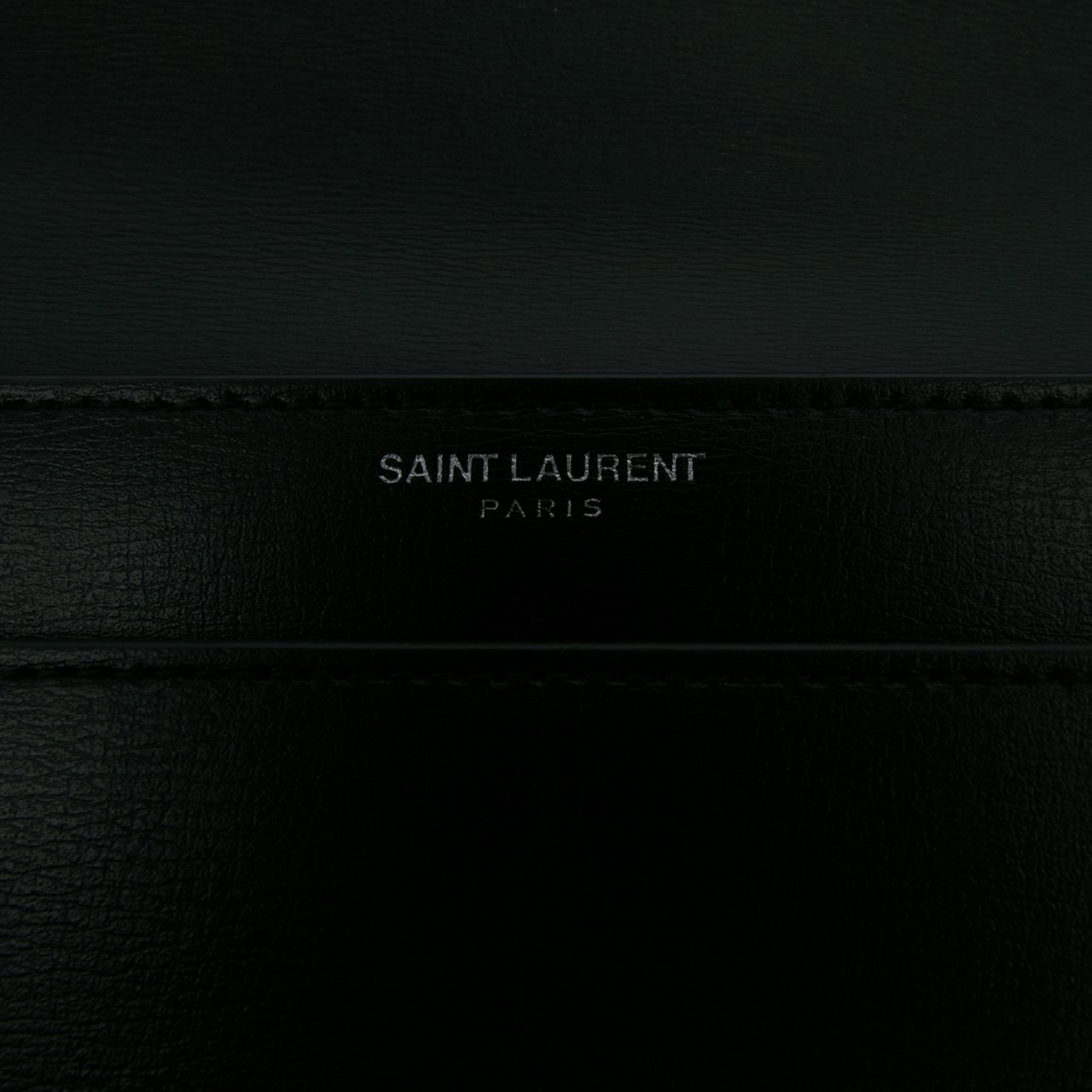Saint Laurent Large Leather Monogram Sunset Crossbody Zwart