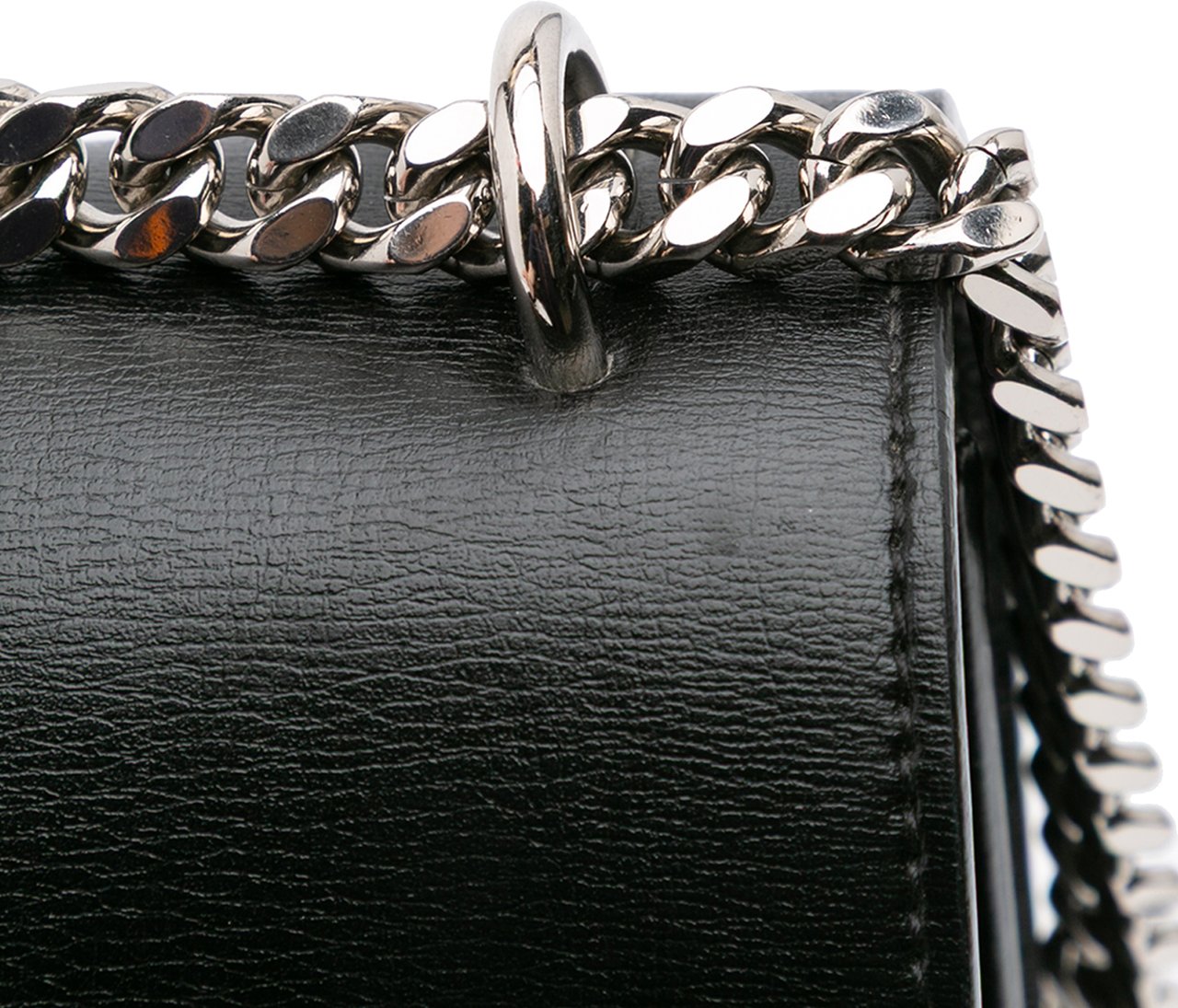 Saint Laurent Large Leather Monogram Sunset Crossbody Zwart