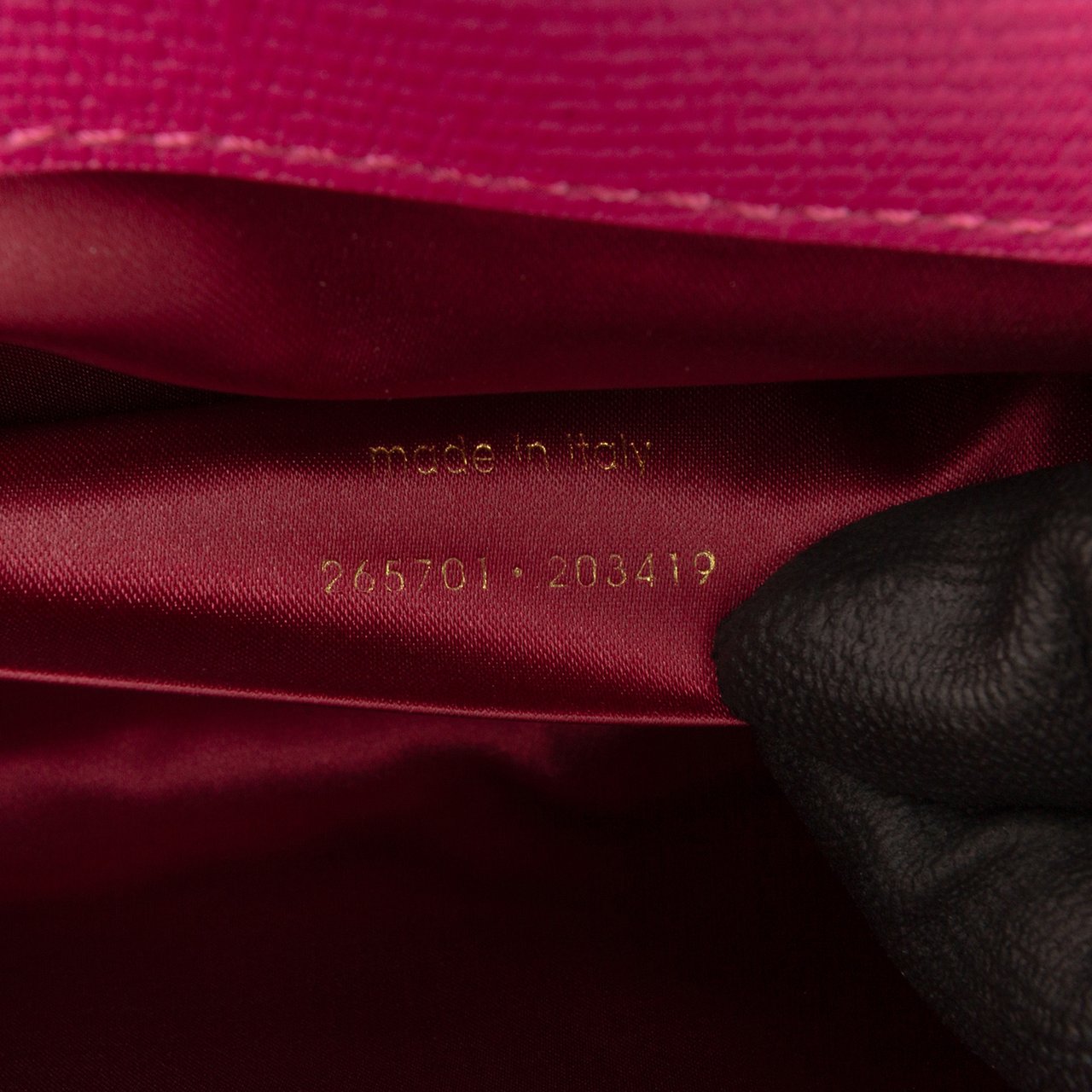 Saint Laurent Leather Chyc Ligne Clutch Roze