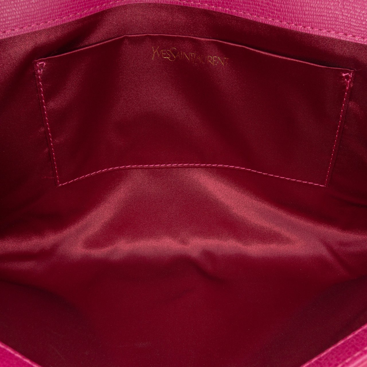 Saint Laurent Leather Chyc Ligne Clutch Roze