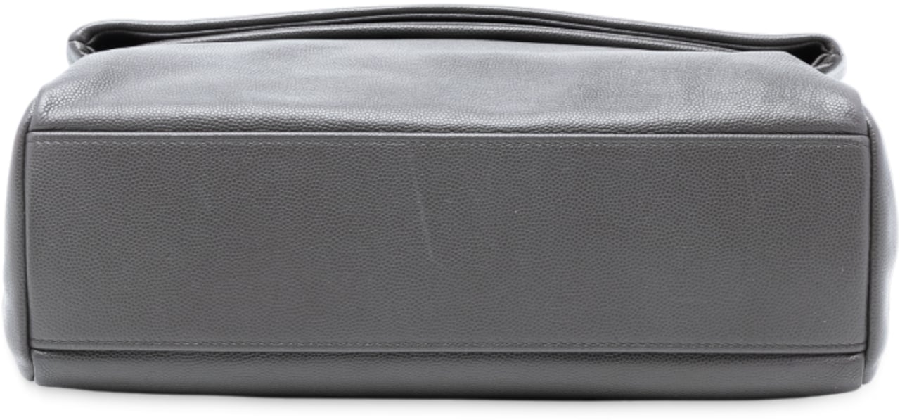 Saint Laurent Medium Grain De Poudre West Hollywood Crossbody Grijs