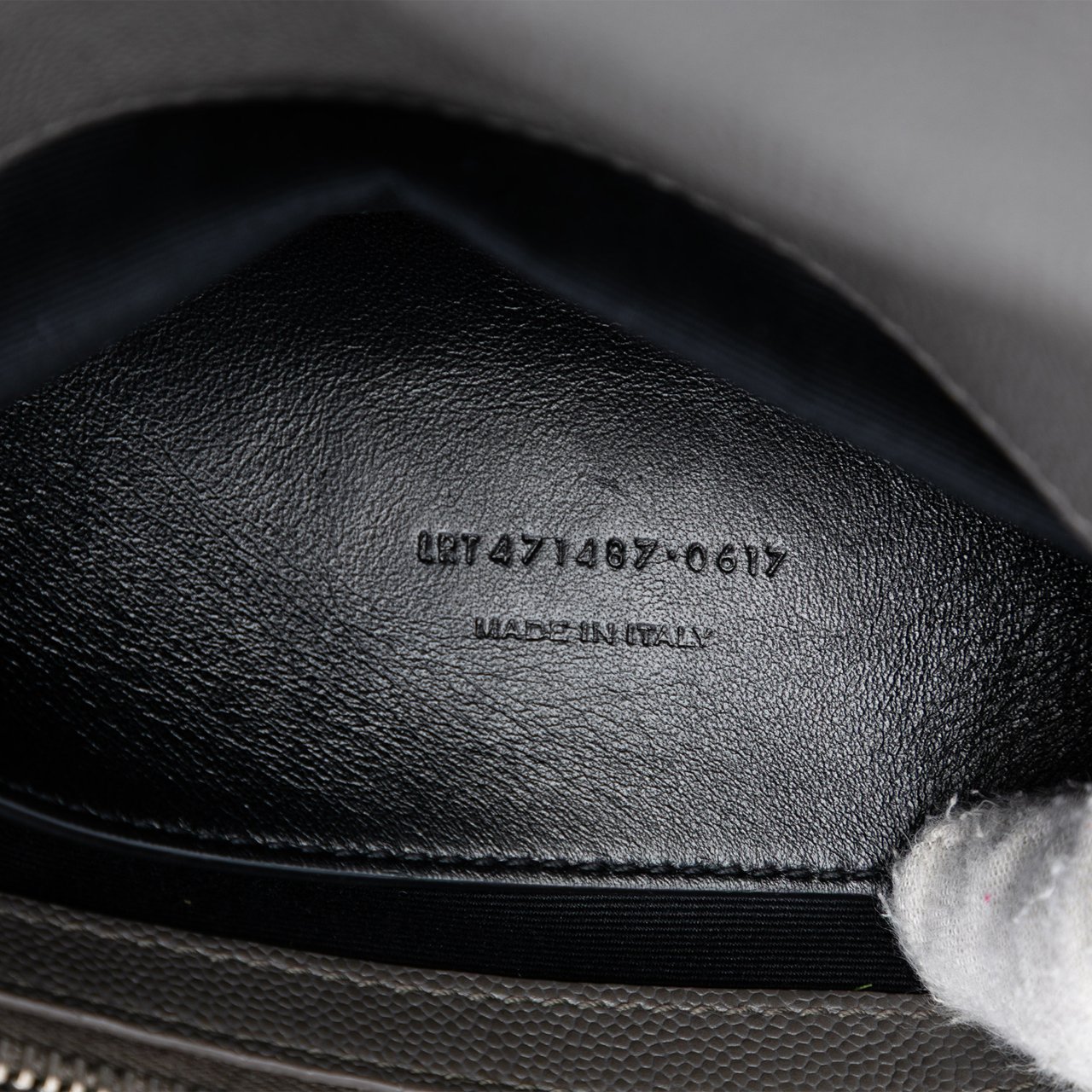 Saint Laurent Medium Grain De Poudre West Hollywood Crossbody Grijs