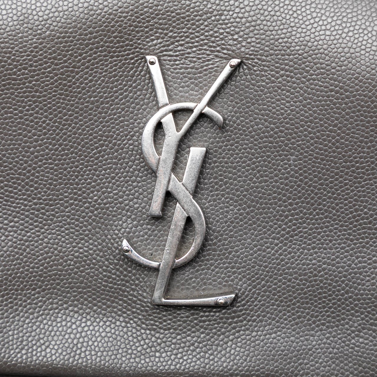 Saint Laurent Medium Grain De Poudre West Hollywood Crossbody Grijs