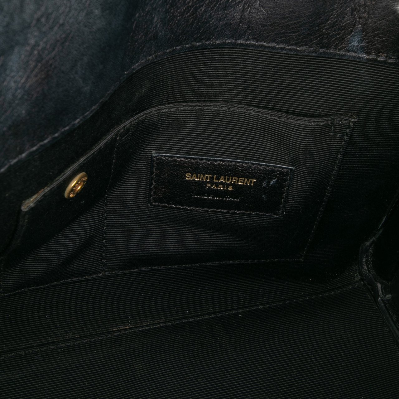 Saint Laurent Nano Patent Sac de Jour Satchel Zwart