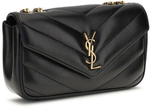 Saint Laurent Saint Laurent Black Lamb Ovis Aries Aries Shoulder Bag Zwart