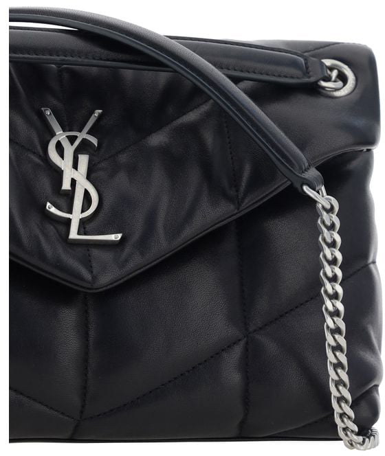 Saint Laurent Saint Laurent Black Lamb Ovis Aries Aries Shoulder Bag Zwart