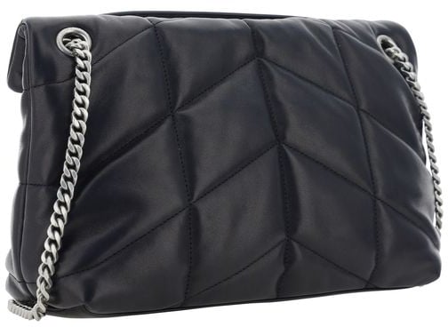 Saint Laurent Saint Laurent Black Lamb Ovis Aries Aries Shoulder Bag Zwart