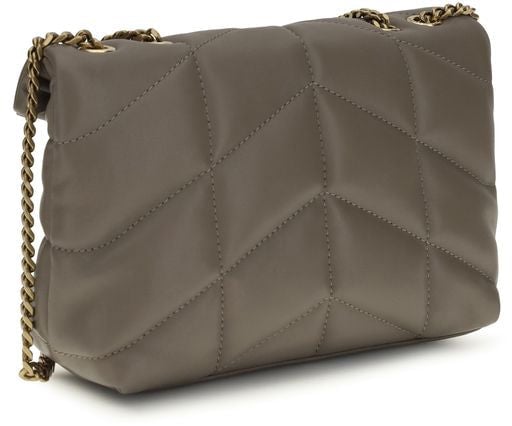 Saint Laurent Saint Laurent Gray Lamb Ovis Aries Aries Shoulder Bag Grijs