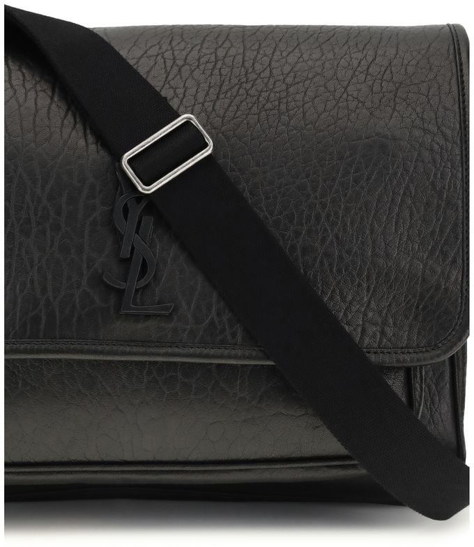 Saint Laurent Saint Laurent Black Calf Leather Bos Taurus Wallet Zwart