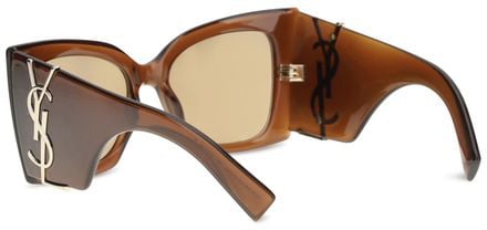Saint Laurent Saint Laurent Brown Nylon Sunglasses Bruin