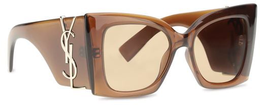 Saint Laurent Saint Laurent Brown Nylon Sunglasses Bruin