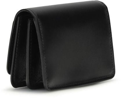 Saint Laurent Saint Laurent Black Calf Leather Bos Taurus Wallet Zwart