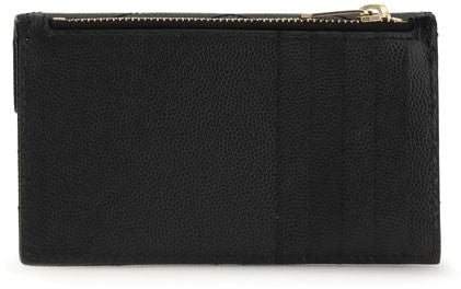 Saint Laurent Saint Laurent Black Calf Leather Bos Taurus Wallet Zwart