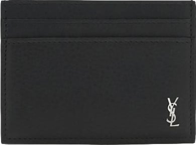 Saint Laurent Saint Laurent Black Calf Leather Bos Taurus Wallet Zwart