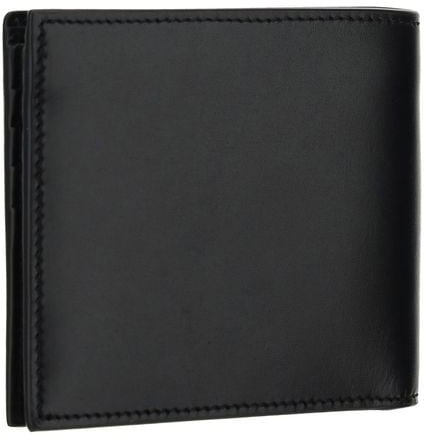Saint Laurent Black Calf Leather Bos Taurus Wallet Zwart