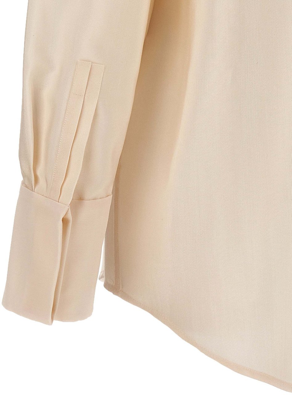 Saint Laurent Beige Acetate Blouse Beige