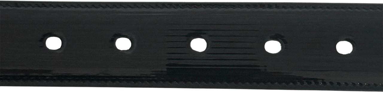 Saint Laurent Saint Laurent Cassandre patent leather belt with square buckle, 85cm, black / very good Zwart