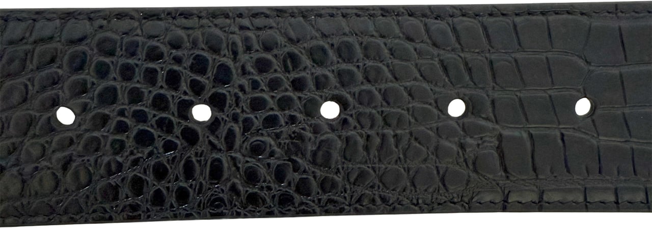 Saint Laurent belt snakeskin look black Zwart