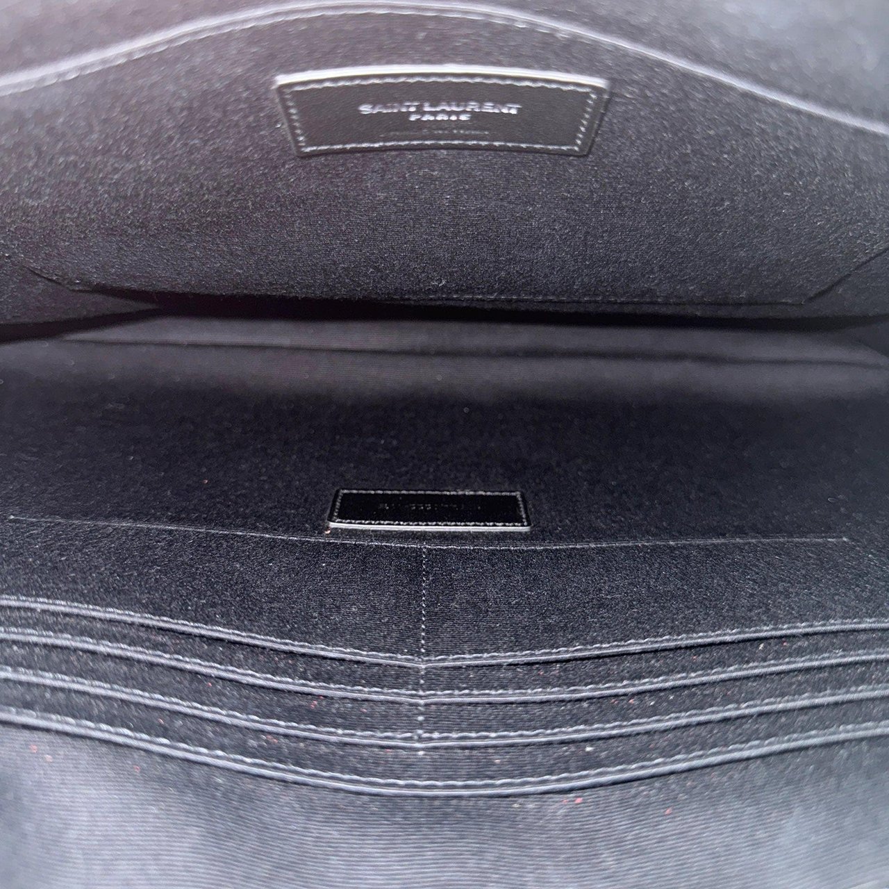 Saint Laurent Saint Laurent Cassandre Matelassé quilted leather document holder Black / very good Zwart