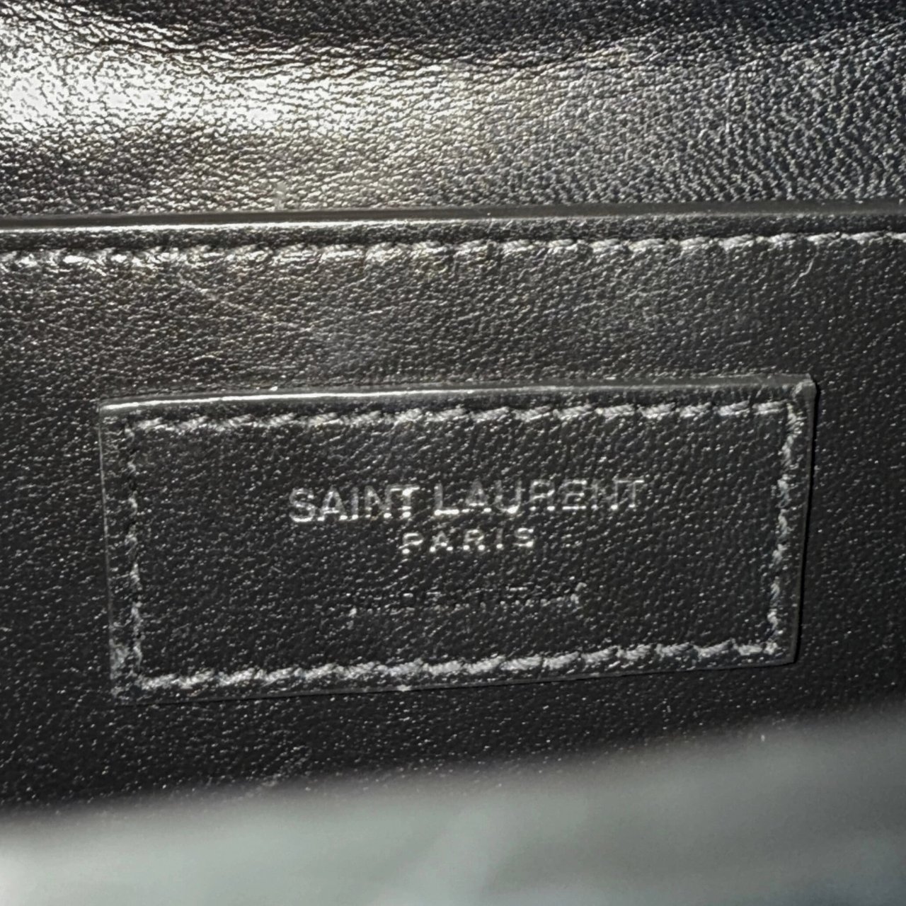 Saint Laurent Saint Laurent Demi Lune Minaudiere Black / very good Zwart