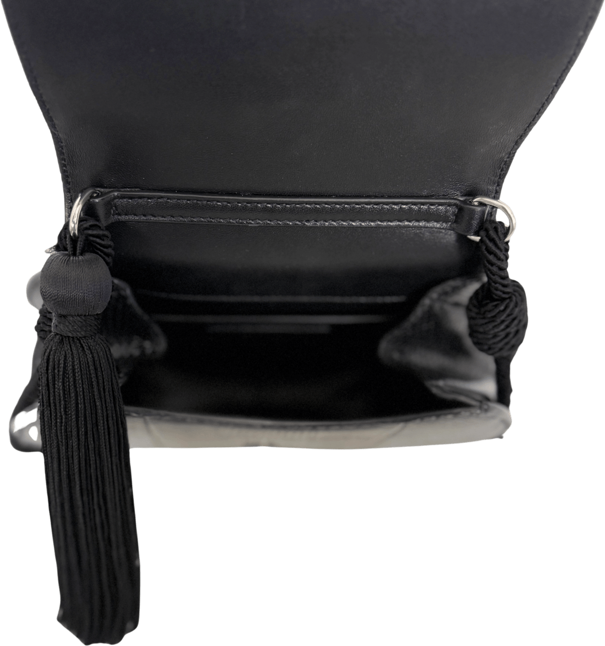 Saint Laurent Saint Laurent Demi Lune Minaudiere Black / very good Zwart