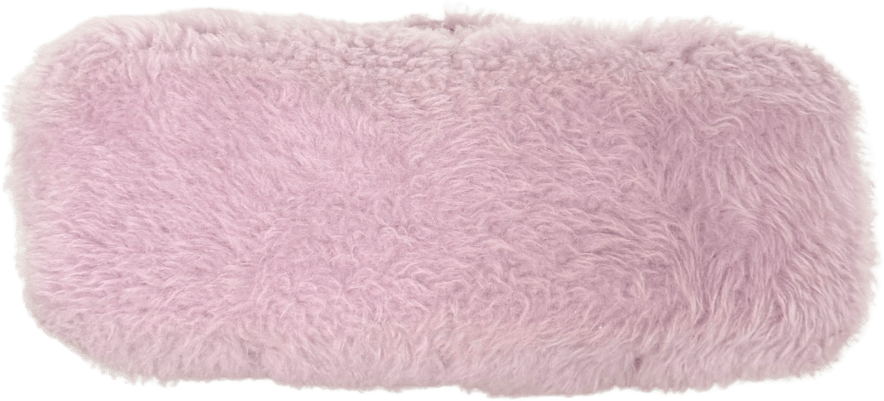 Saint Laurent Saint Laurent Loulou Puffer Small Shearling Shoulder Bag Lilac / very good Paars