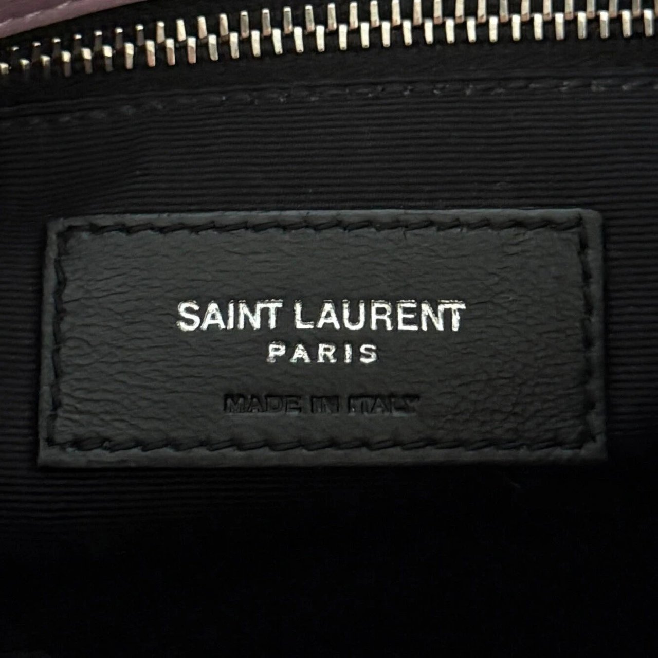 Saint Laurent Saint Laurent Loulou Puffer Small Shearling Shoulder Bag Lilac / very good Paars