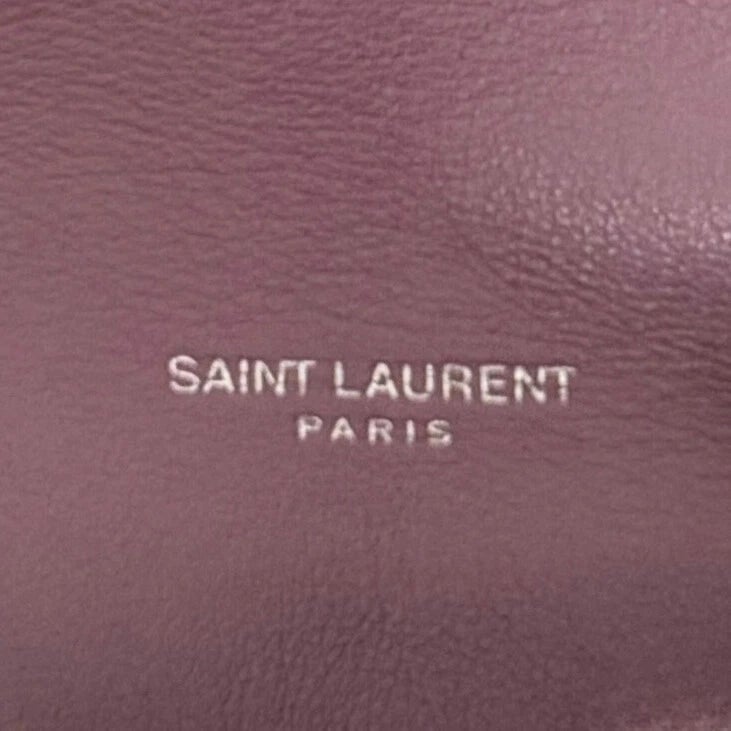 Saint Laurent Saint Laurent Loulou Puffer Small Shearling Shoulder Bag Lilac / very good Paars
