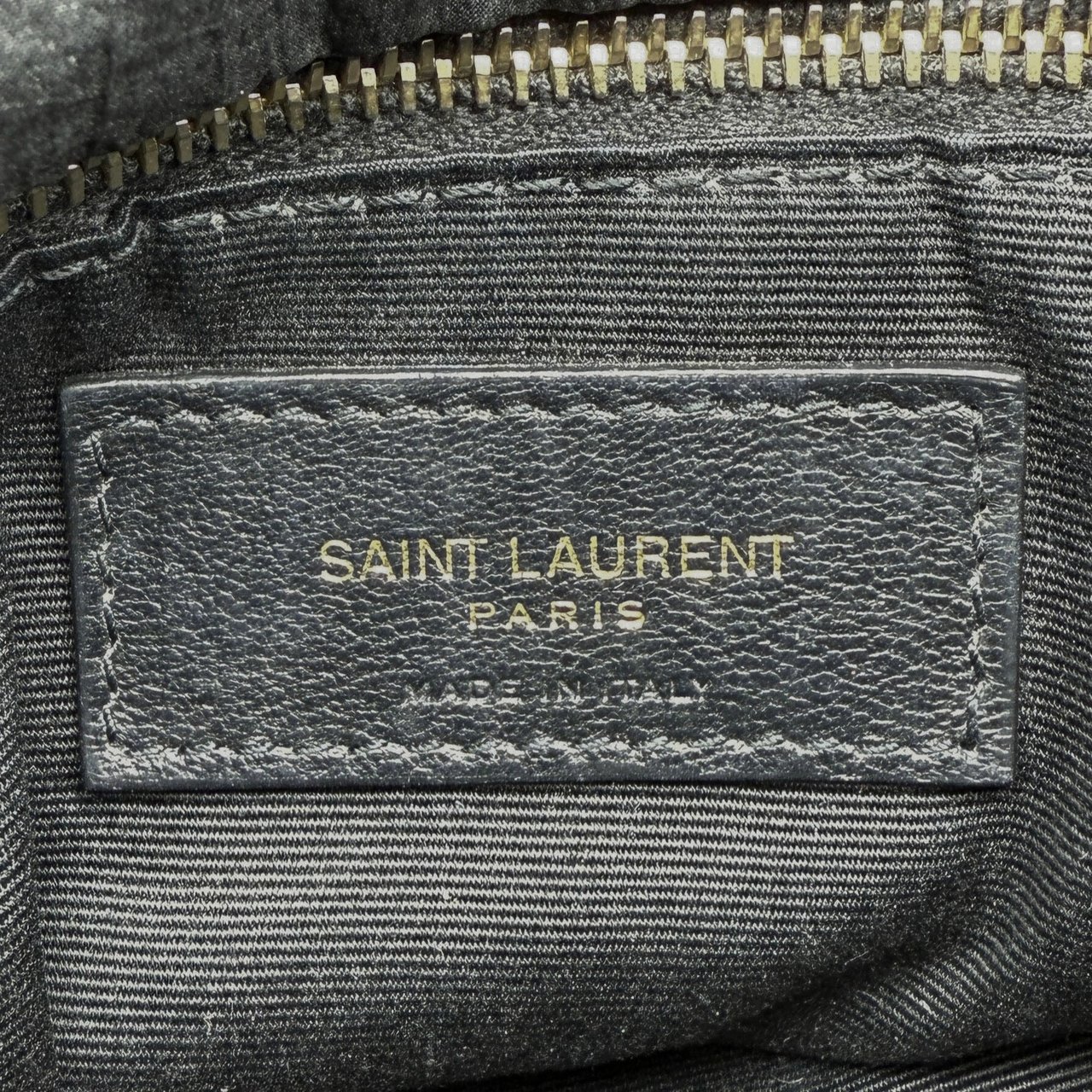 Saint Laurent Saint Laurent Puffer Small Nylon Schultertasche Schwarz / sehr gut Zwart