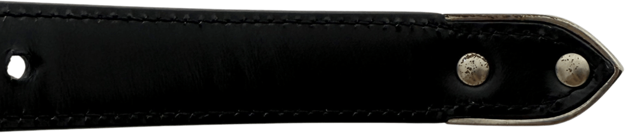 Saint Laurent Saint Laurent Western Gürtel Schwarz 80cm / sehr gut Zwart