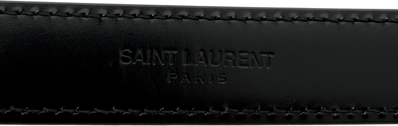 Saint Laurent Saint Laurent Western Gürtel Schwarz 80cm / sehr gut Zwart