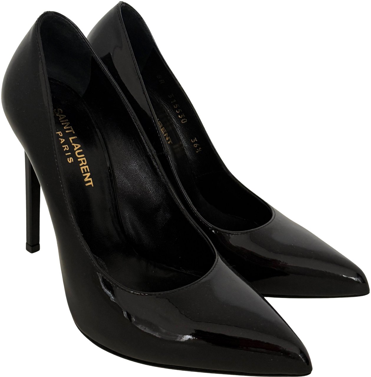 Saint Laurent Saint Laurent Zoe Pumps Lackleder Größe 36 1/2 Schwarz / sehr gut Zwart