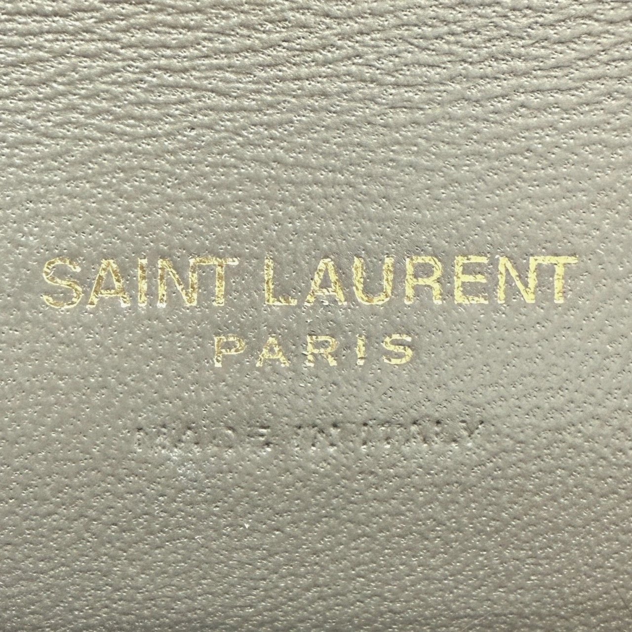 Saint Laurent Saint Laurent Envelope Tasche mit Überschlag Metallic Taupe / neuwertig Taupe