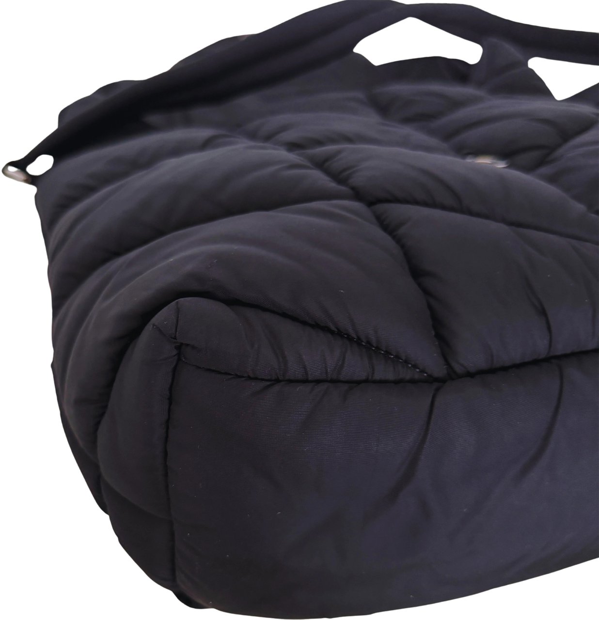 Saint Laurent Saint Laurent LouLou Puffer Bag Medium Econyl All Black / sehr gut Zwart