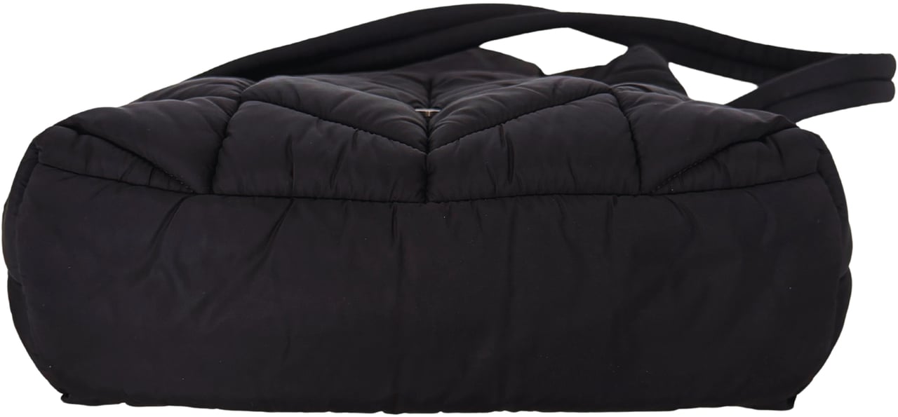 Saint Laurent Saint Laurent LouLou Puffer Bag Medium Econyl All Black / sehr gut Zwart