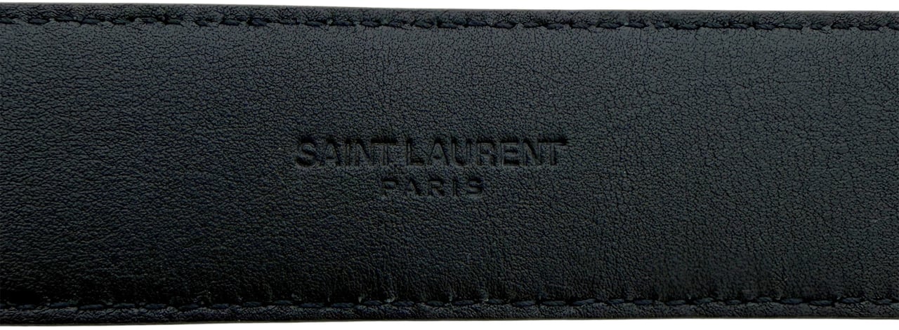 Saint Laurent Saint Laurent Cassandre Gürtel  All black  80cm Schwarz / sehr gut Zwart