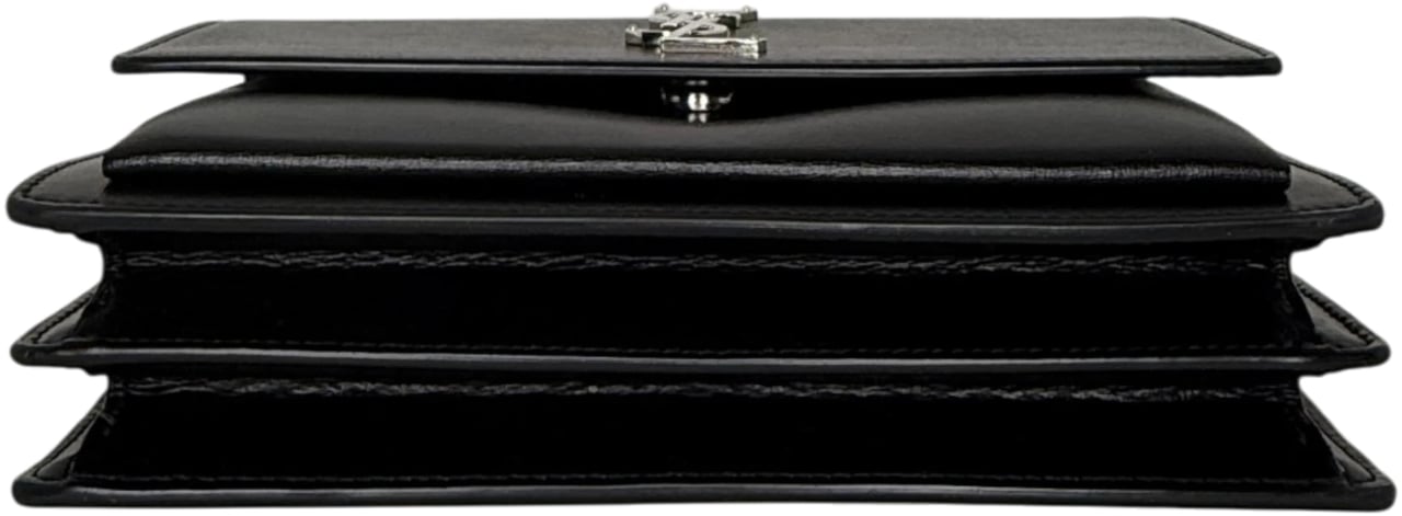 Saint Laurent Sunset Medium Leder schwarz / sehr gut Zwart