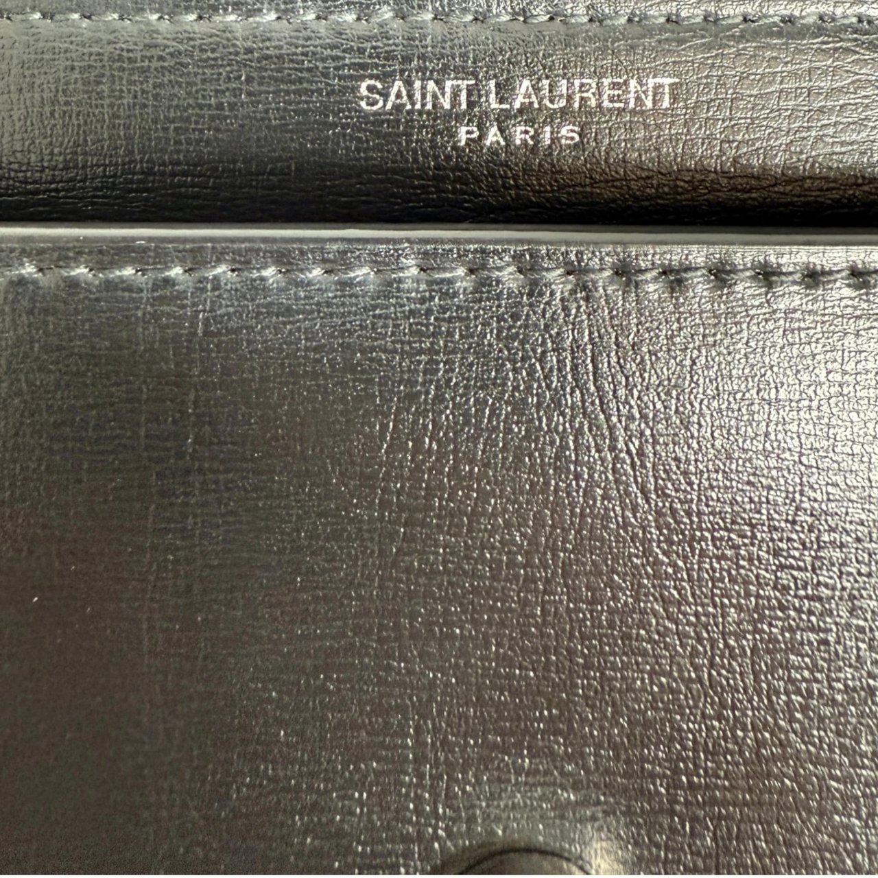 Saint Laurent Sunset Medium Leder schwarz / sehr gut Zwart