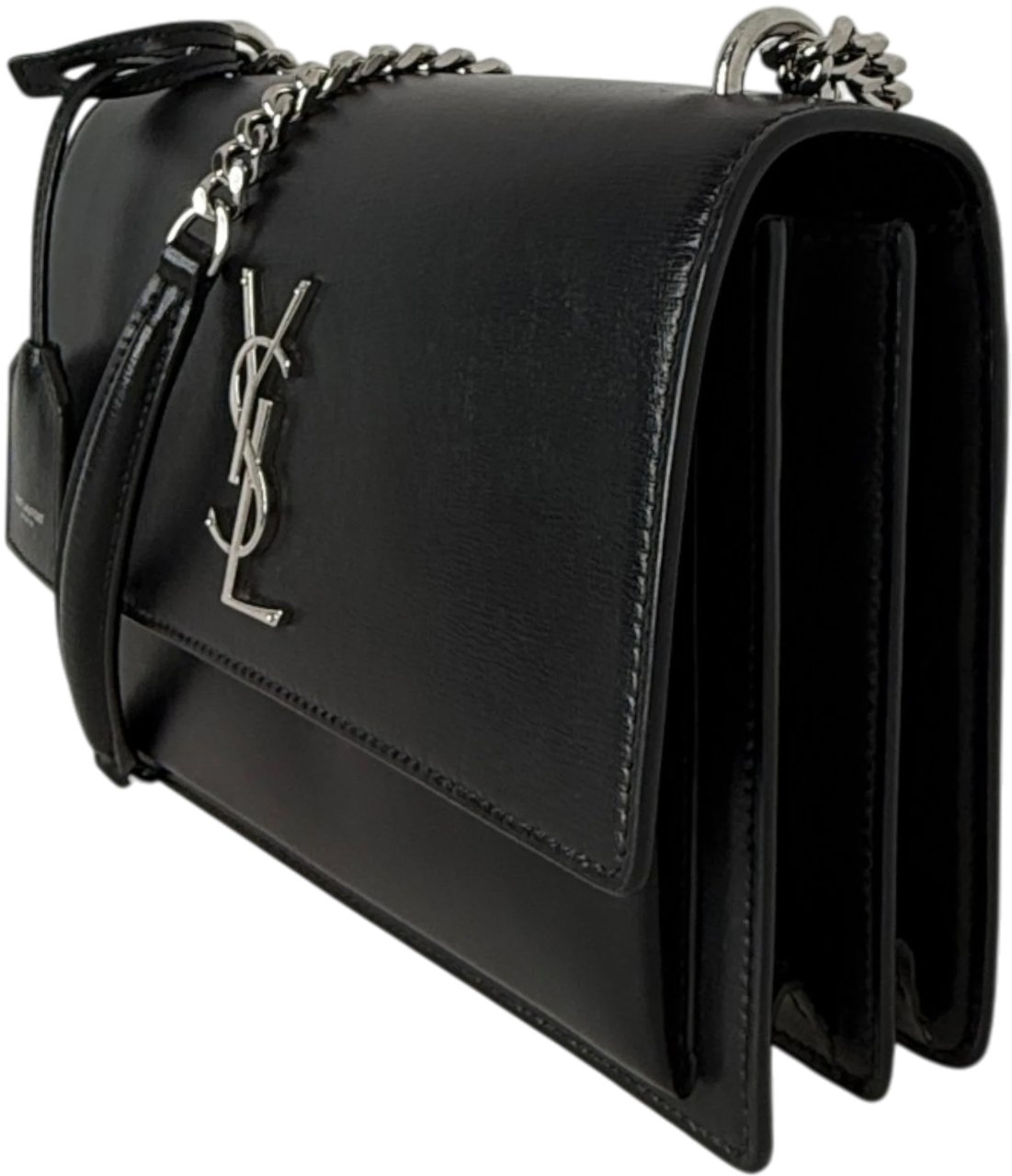 Saint Laurent Sunset Medium Leder schwarz / sehr gut Zwart