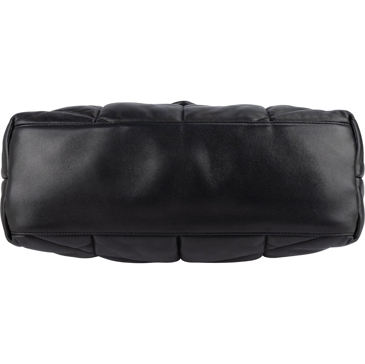 Saint Laurent Quilted Lambskin Medium Puffer Crossbody Bag Zwart