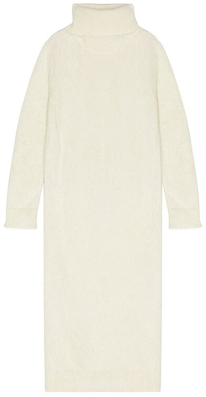 Saint Laurent Saint Laurent Extra Long Mohair Sweater Wit