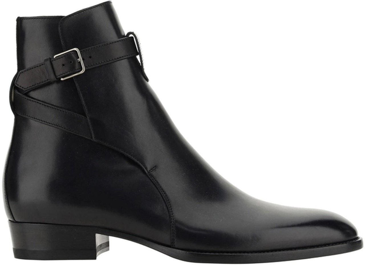 Saint Laurent Saint laurent Wyatt Jodhpur Ankle Boots Zwart
