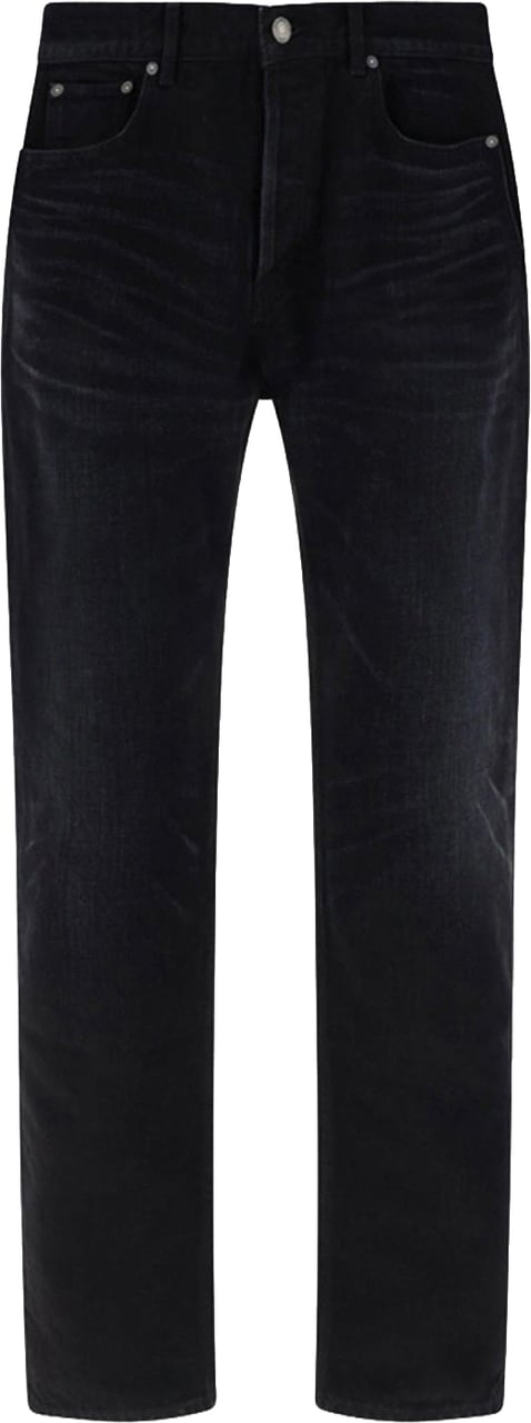 Saint Laurent Saint Laurent Cotton Denim Jeans Zwart