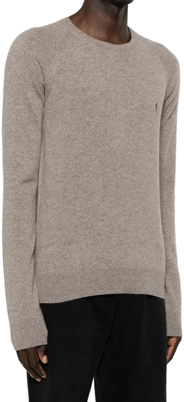 Saint Laurent Saint Laurent Cassandre Cashmere Sweater Bruin