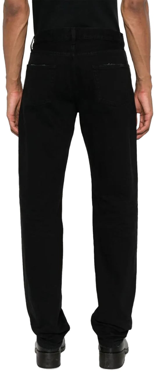 Saint Laurent Saint Laurent Relaxed Straight Jeans Zwart