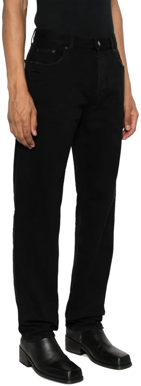Saint Laurent Saint Laurent Relaxed Straight Jeans Zwart